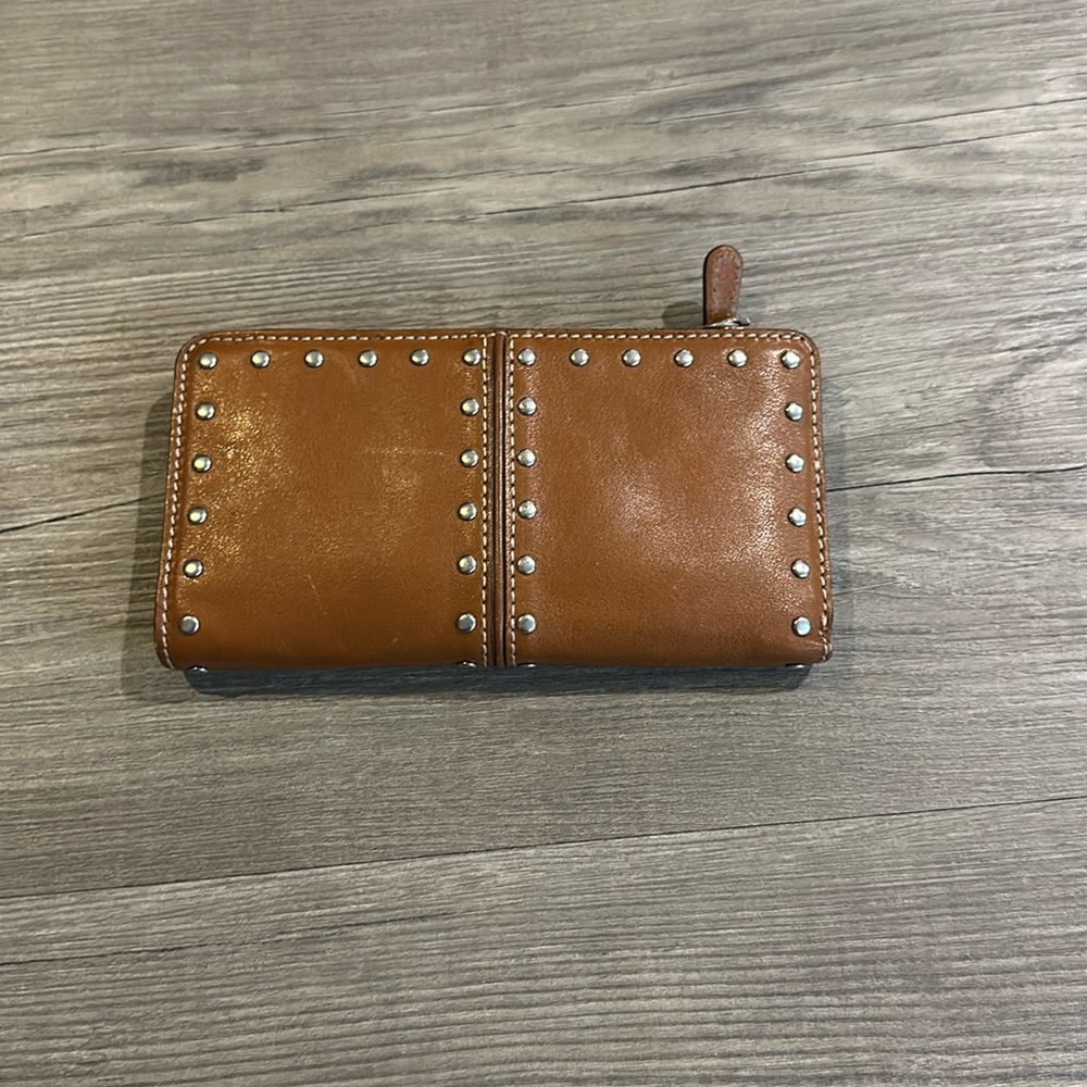 brown vintage micheal kors wallet